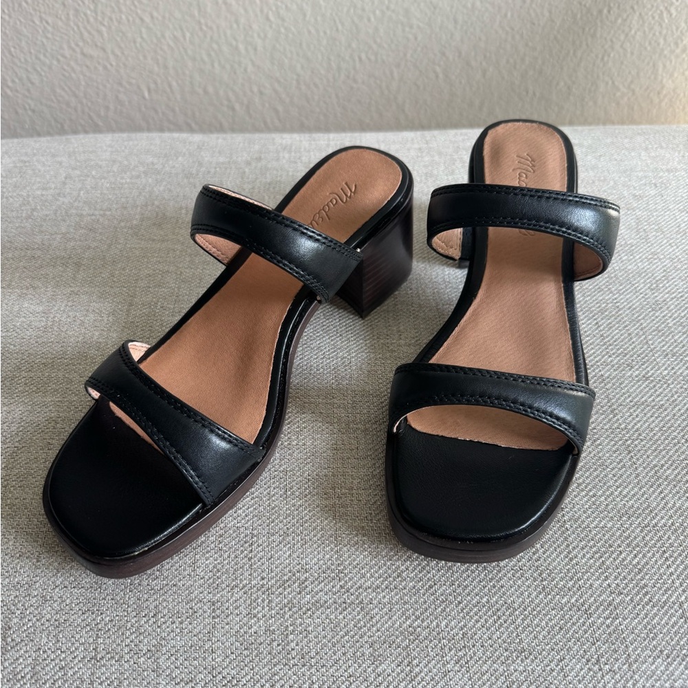Madewell Black Leather Sandals